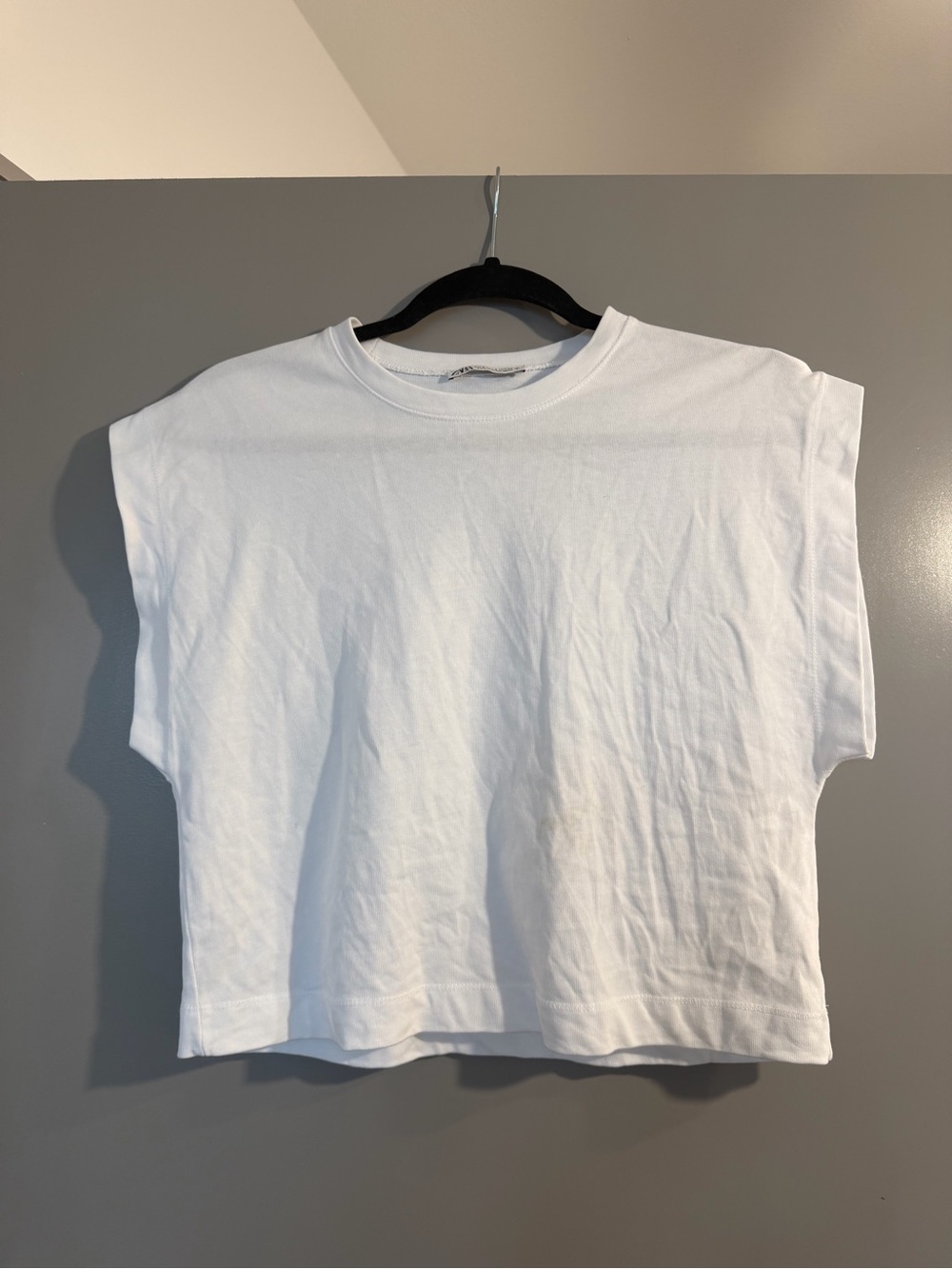 Classic White Boxy Crewneck Women’s Top